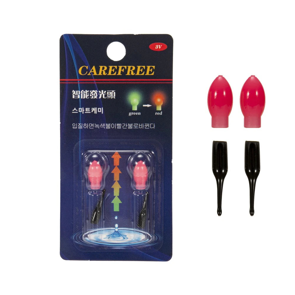 2pcs Dark Glow Stick 3D Gravity Sensing Night Float Lightstick Ultra Light Adjustable Sensitivity Accessories for Night Fishing