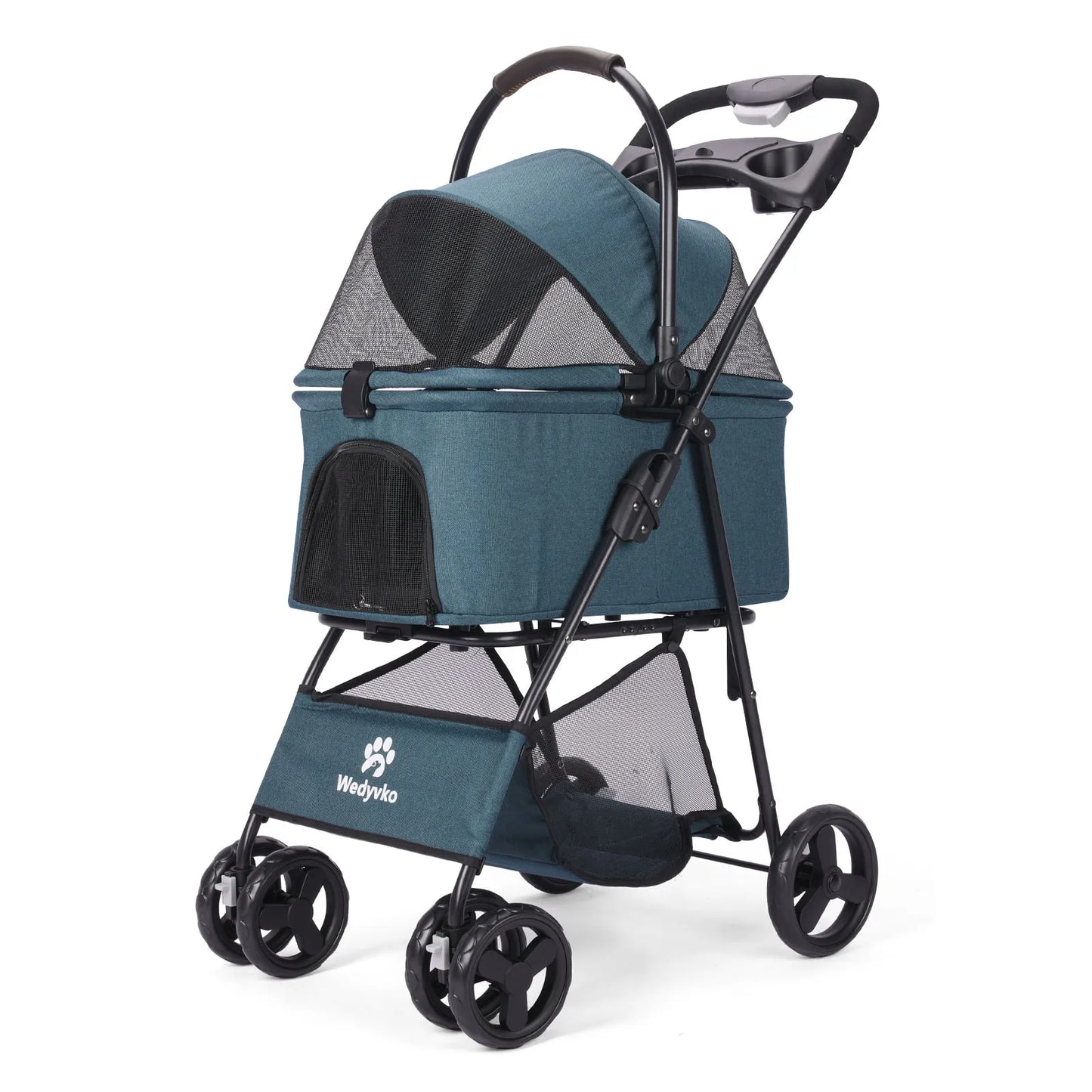 3-In-1 Pet Stroller With Removable Carrier All-Terrain Waterproof