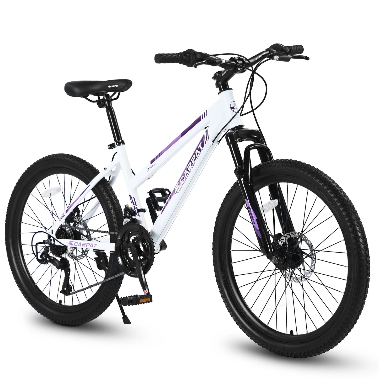 Ecarpat Womens Mountain Bike 21 Speed Steel Front Suspension Disc
