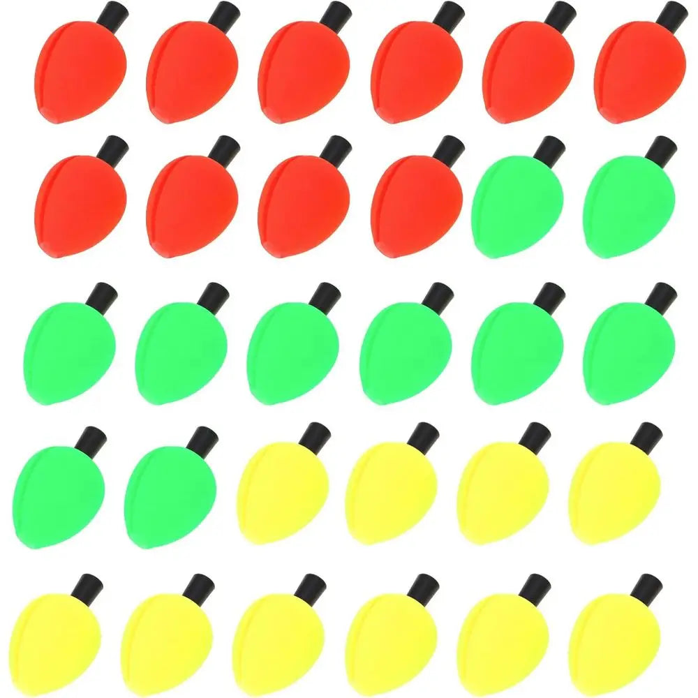 30pcs Foam Fishing Floats - Strike Indicators for Freshwater & Saltwater Fishing