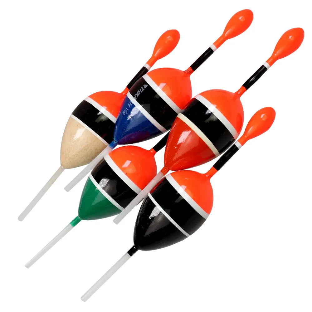 5pcs Fishing Float Slip Bobbers Balsa Wood Fishing Buoys 5g 15g Floatage Freshwater Sea Fishing Floats Bobber For Carp