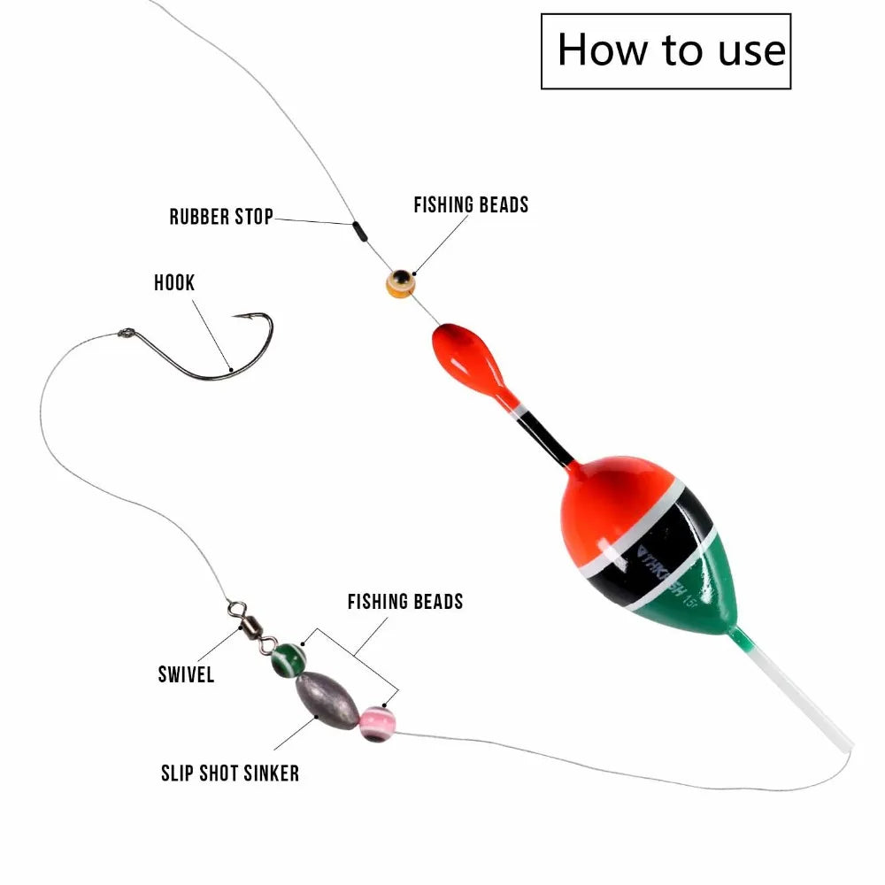 5pcs Fishing Float Slip Bobbers Balsa Wood Fishing Buoys 5g 15g Floatage Freshwater Sea Fishing Floats Bobber For Carp