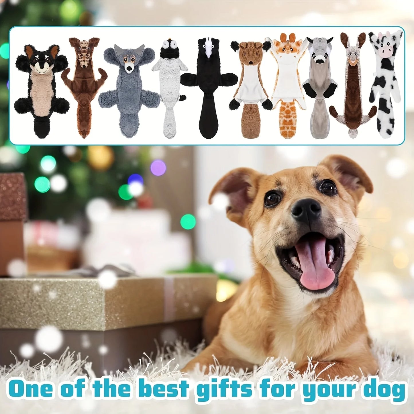 2026 Durable Crinkle Squeaky Pet Toys Gift Set - Plush Stuffless Toys For Small, Medium, Large Dogs, Teething-Friendly For Aggressive Chewers, Stimulating Puppy Toys For Boredom, Interactive Play, And Mental Stimulation, Rand