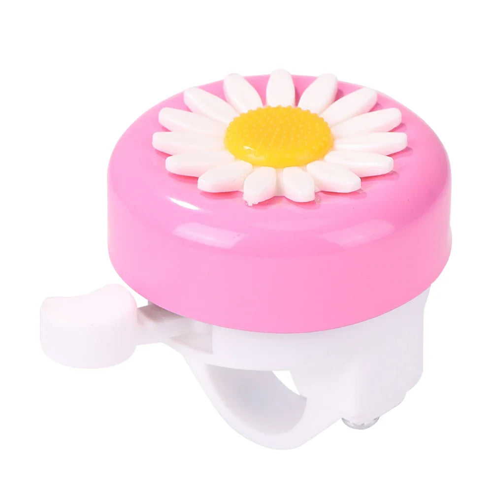 Kids Bicycle Bell Handlebars Boys Girls Cycling Ring Riding Alarm Horns Bike Daisy Flower Safety Warning Cycling Accessories