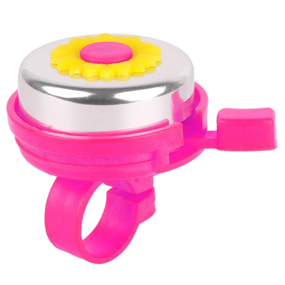 Kids Bicycle Bell Handlebars Boys Girls Cycling Ring Riding Alarm Horns Bike Daisy Flower Safety Warning Cycling Accessories