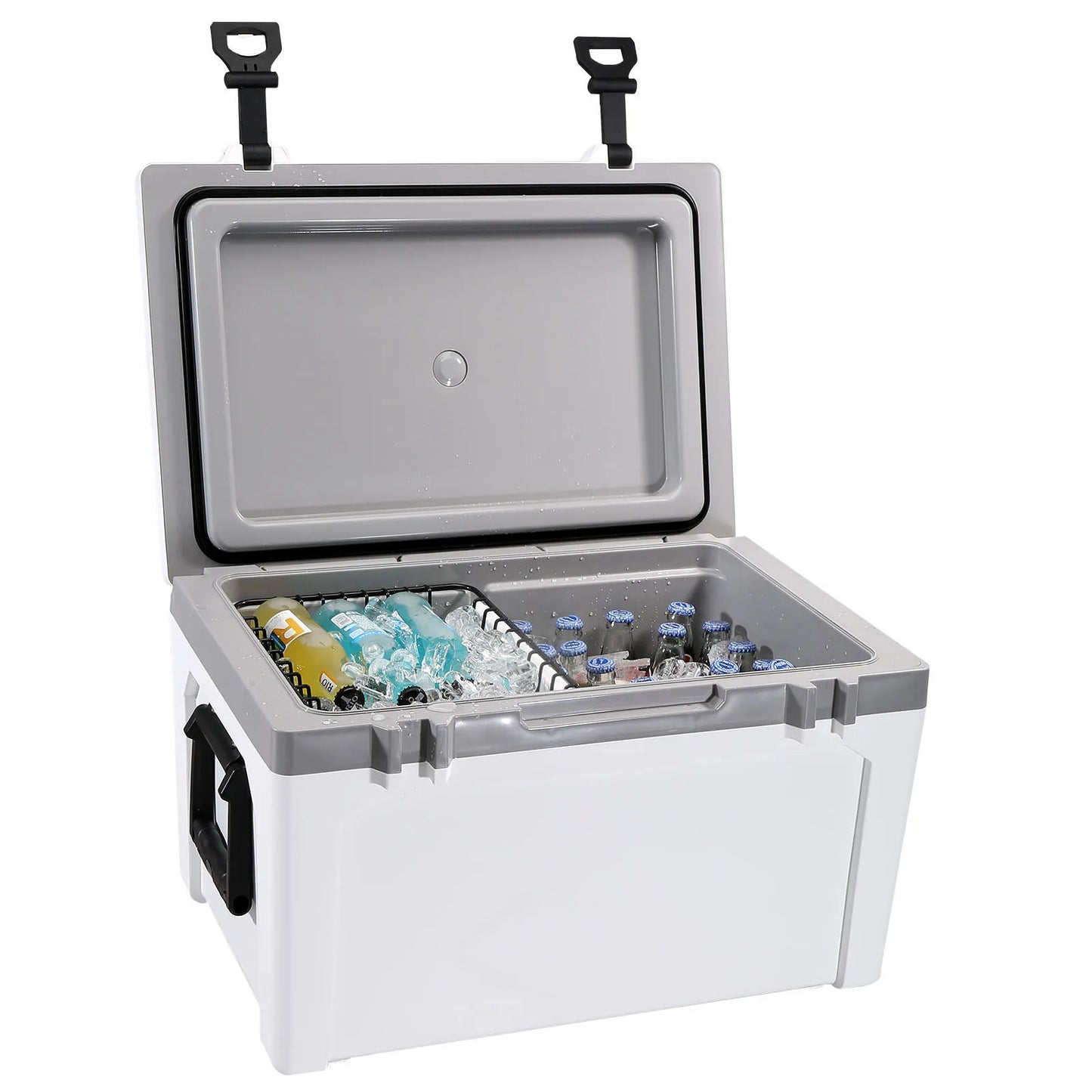 SucceBuy 52 QT Insulated Portable Cooler Holds 50 Cans Ice Retention Hard Cooler with Heavy Duty Handle Ice Chest Lunch Box
