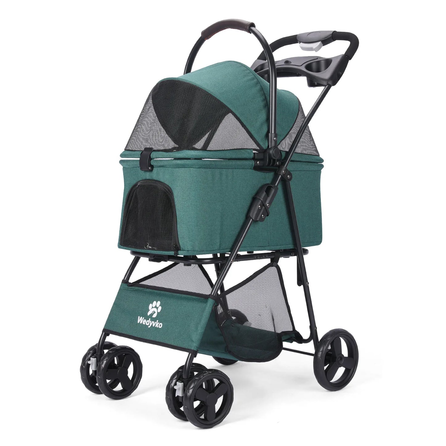 3-In-1 Pet Stroller With Removable Carrier All-Terrain Waterproof