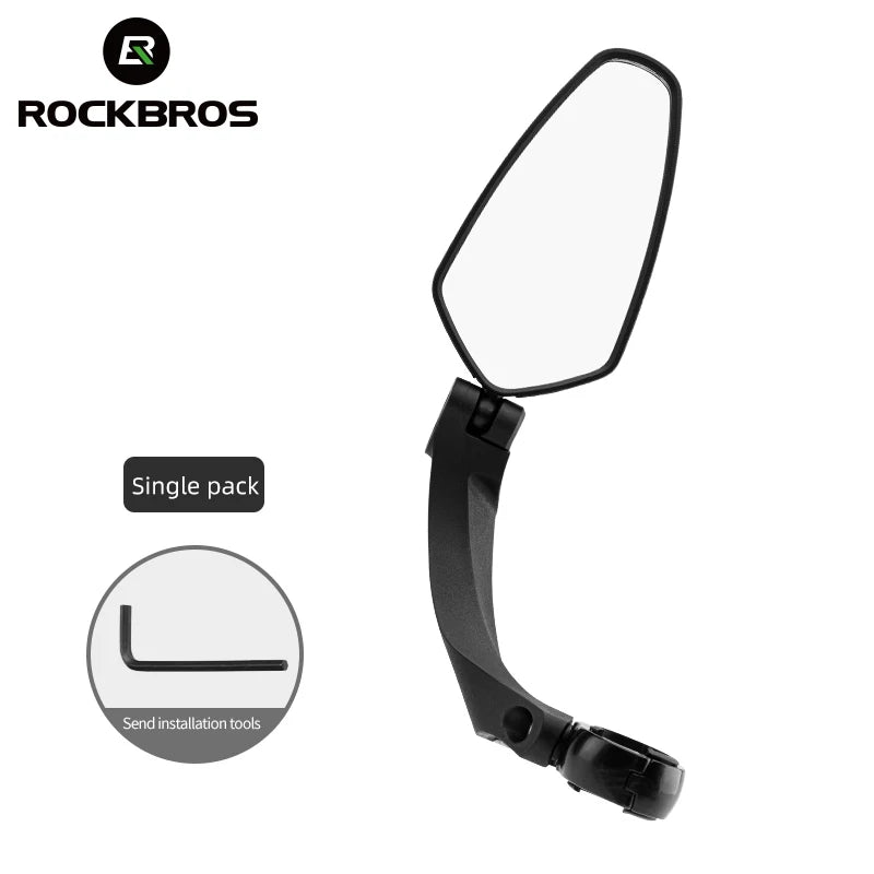ROCKBROS Bike Mirror Handlebar Rear View Mirror Adjustable Wide Range Back Sight Reflector Cycling Mirrors Bicycle Accessories