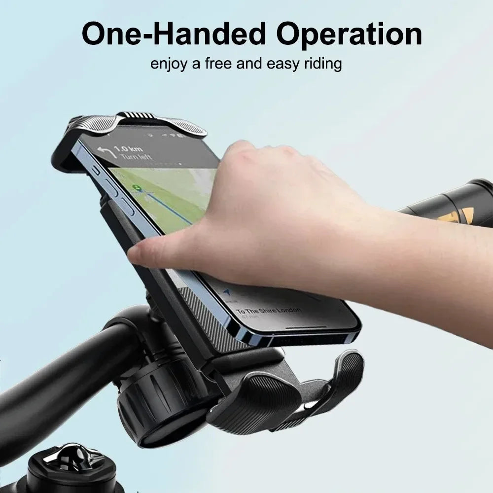 Anti-slip Shockproof Mount Stand Universal Adjustable Bicycle Phone Holder Motorcycle GPS Navigation Bracket For All Smartphones