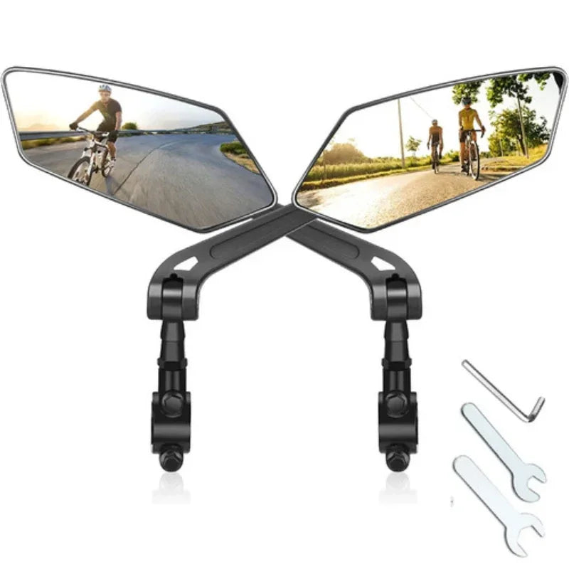 Rear View Mirror Reflector Adjustable Rotatable Handlebar Mirror Clear Rearview Electric Scooter Cycling Bicycle Accessory