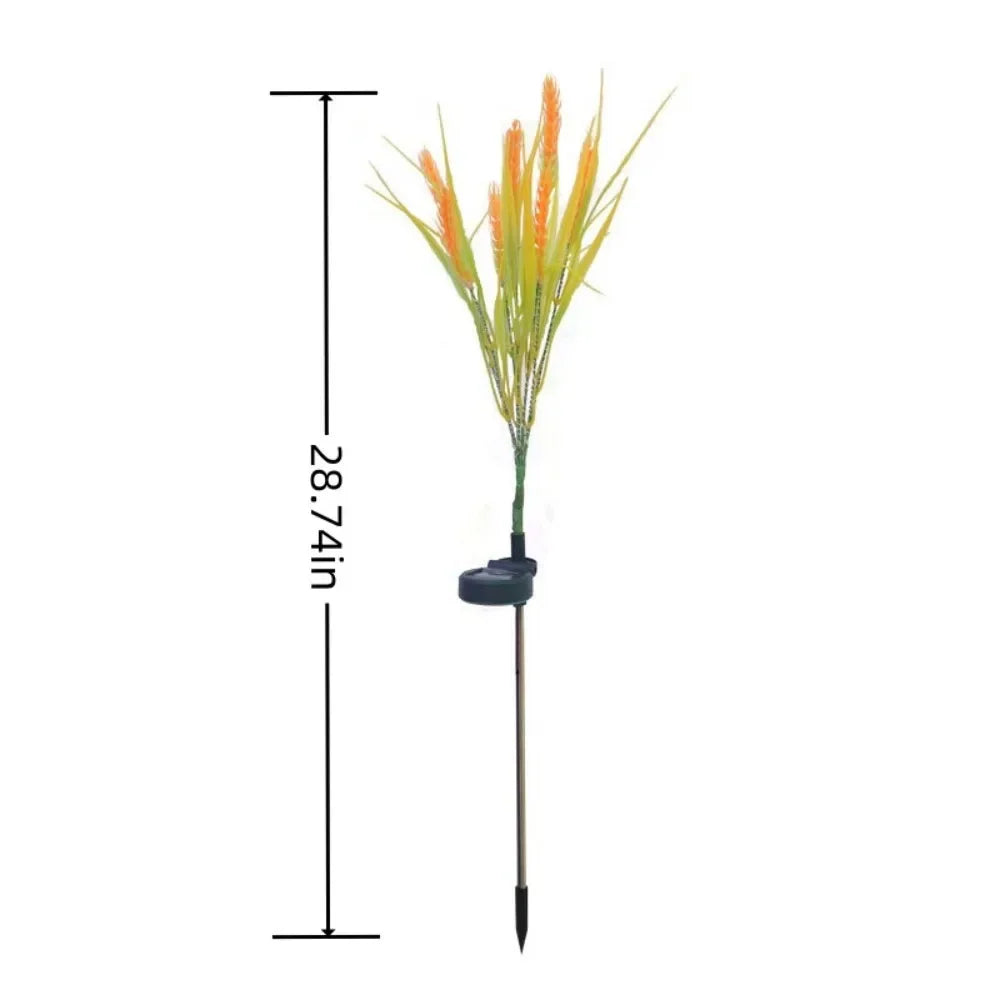 1PC 7Head Solar powered wheat ear ground mounted light,Suitable for Courtyard,Garden,Lawn,Outdoor,Camping,Party Decoration