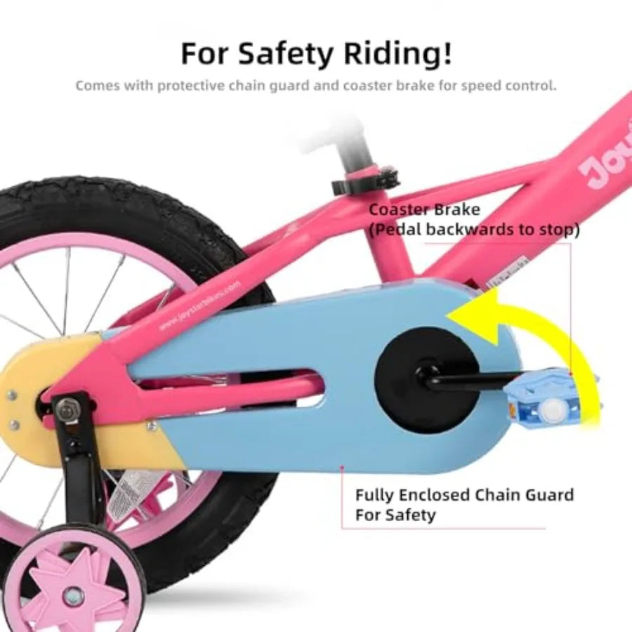 OLOEY Girls Bike With Training Wheels For Kids