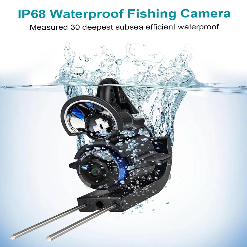 FourQ Underwater Fishing Camera,Fishing Camera Ice vexilar Fish find 4.3inch Hd LCD Display Underwater W/ 5000mah Li-Battery,65f