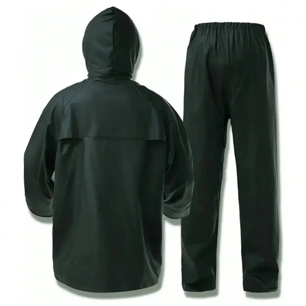 New Thickened Rain Suit For Men Women Waterproof Heavy Duty Rain Gear, Outdoor Work Fishing Jacket Trouser Raincoats For Fishin