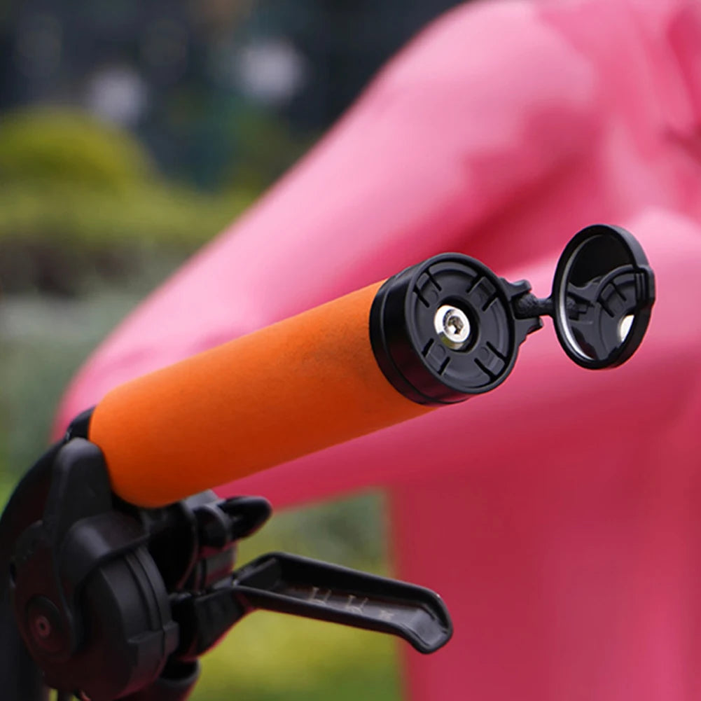 Bicycle Rearview Mirror HD Cycling Handlebar Convex Mirror Universal Riding Handlebar End Rearview Mirror for Outdoor Sports