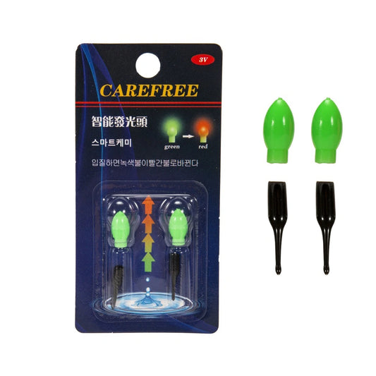 2pcs Dark Glow Stick 3D Gravity Sensing Night Float Lightstick Ultra Light Adjustable Sensitivity Accessories for Night Fishing