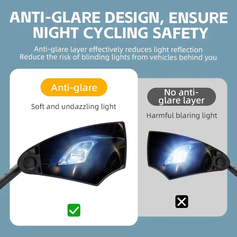 ROCKBROS Local Shipping Universal Bike Rearview Mirror 360° Adjustable Bicycle Mirror For Mountain Road Bike Motorcycle Mirror