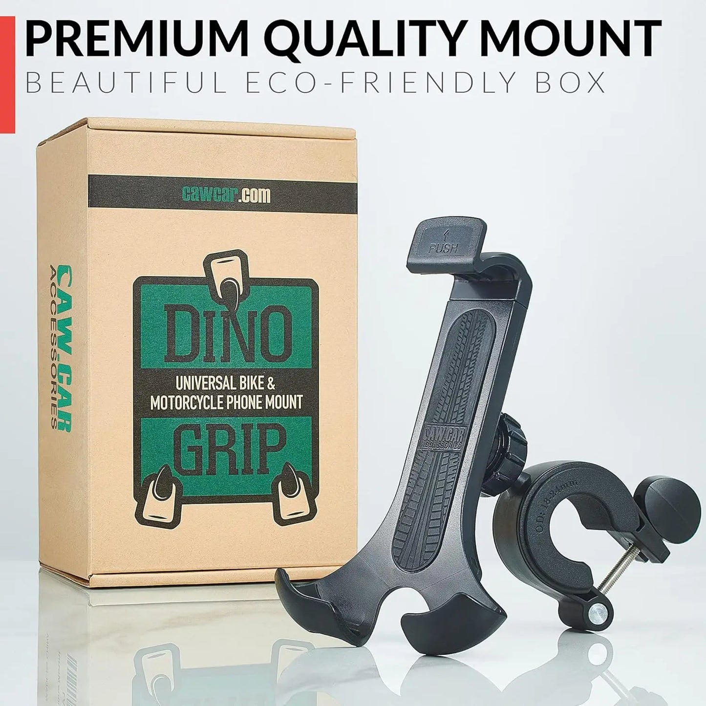 Secure One-Handed Bike Phone Mount for All Smartphones - Adjustable, Stress-Resistant Holder for Bicycles and Motorcycles