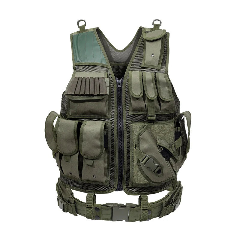 Molle Tactical Vest Adjustable For Security Airsoft CS War Games