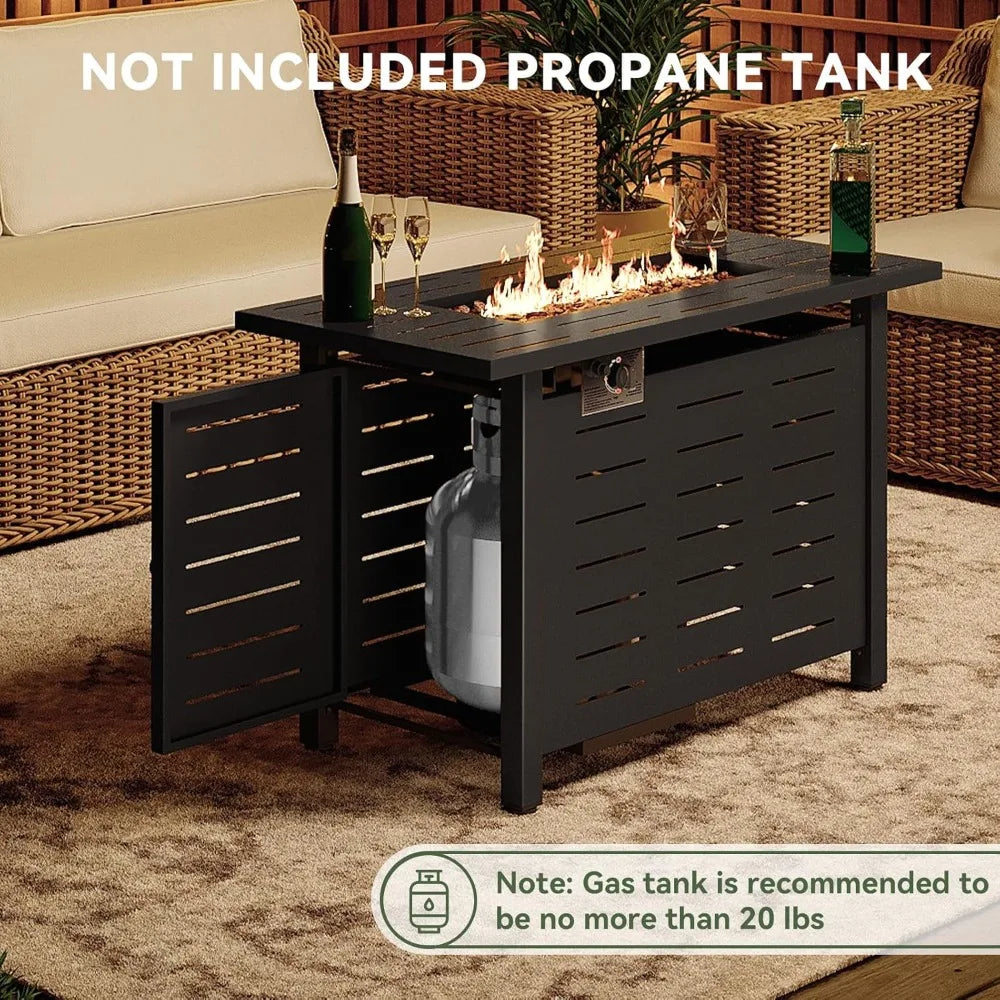 Propane Gas Fire Pit Table 50,000 BTU Outdoor