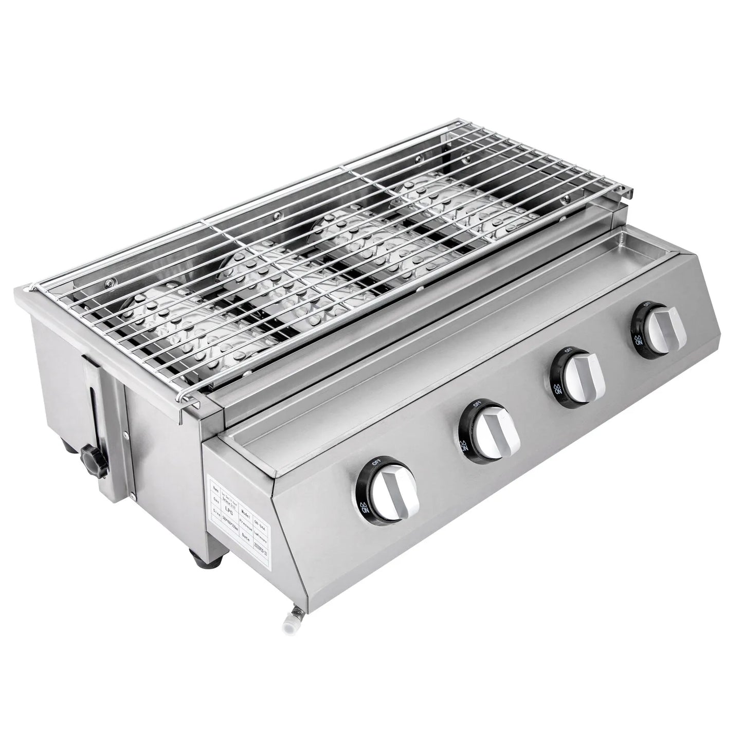 Gas BBQ Grill Stainless Steel Four Burner For Outdoor Cooking