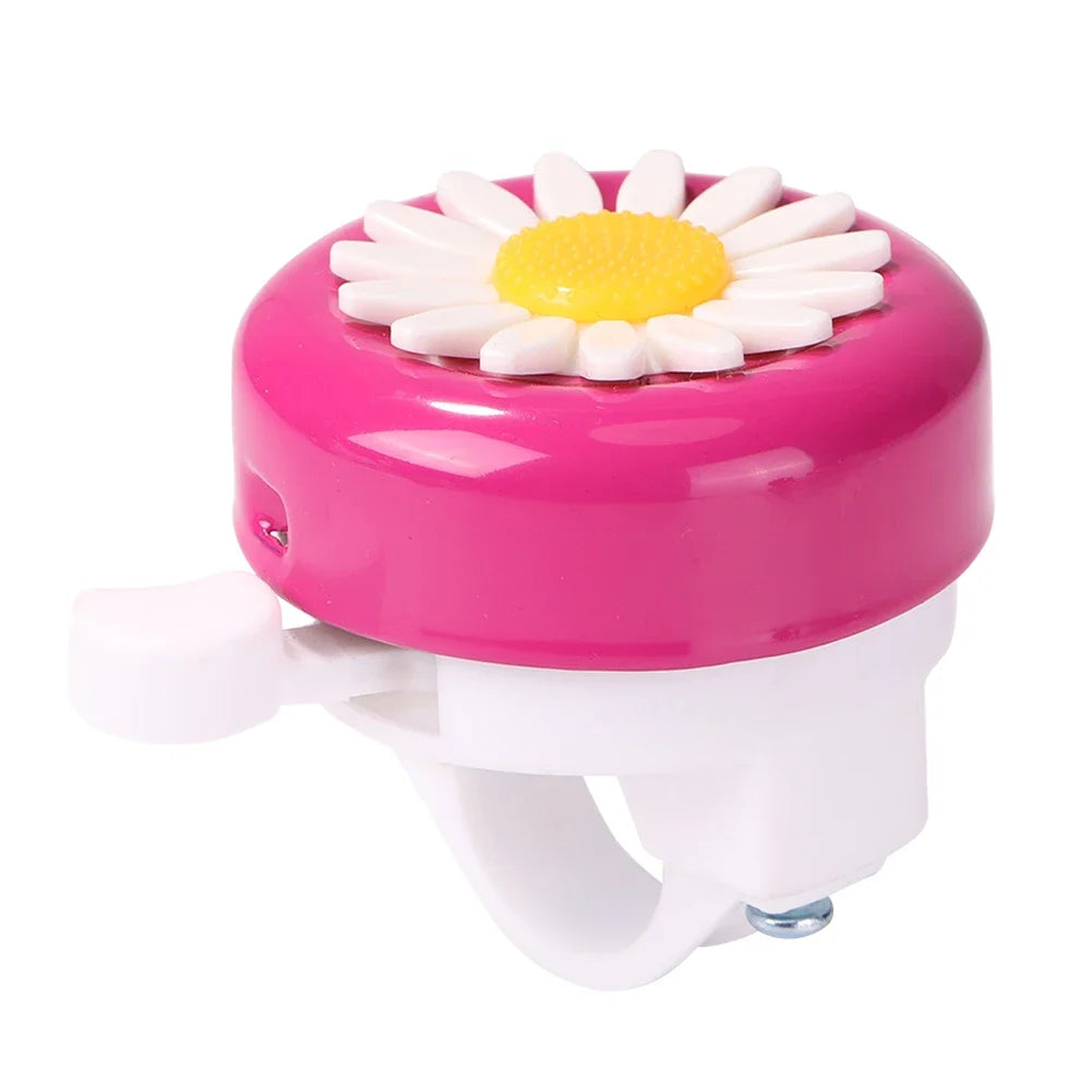 Kids Bicycle Bell Handlebars Boys Girls Cycling Ring Riding Alarm Horns Bike Daisy Flower Safety Warning Cycling Accessories