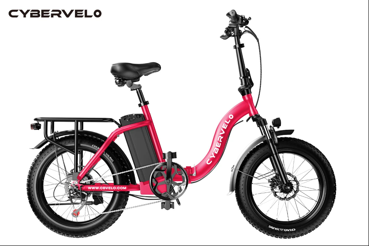 1000W Peak Electric Bike for Adults Cybervelo EK4 EK5 Foldable 28+MPH 80Miles Removable Battery Fat Tire Off-road E-bike