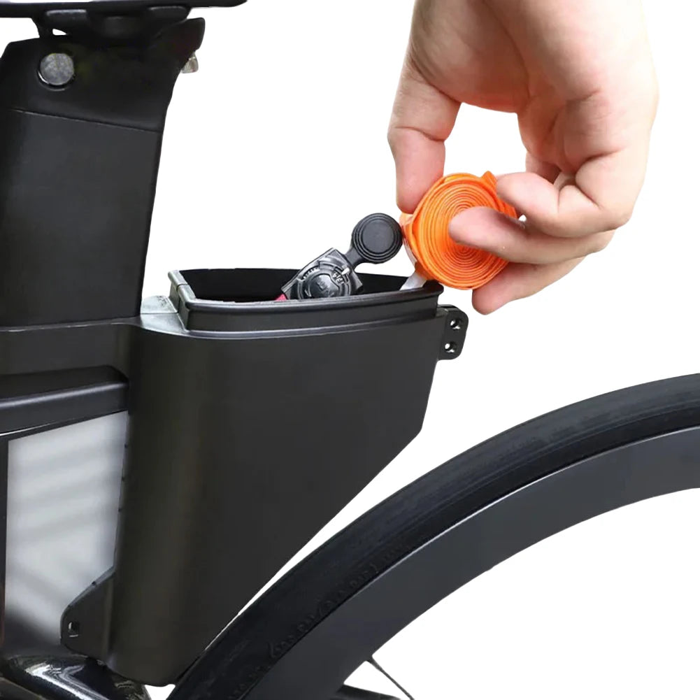 Road Bike Tail Bag Hard Shell Bike Teardrop Seatpost Bag Large Capacity Bike Seatpost Torpedo Saddle Bag Cycling Accessories