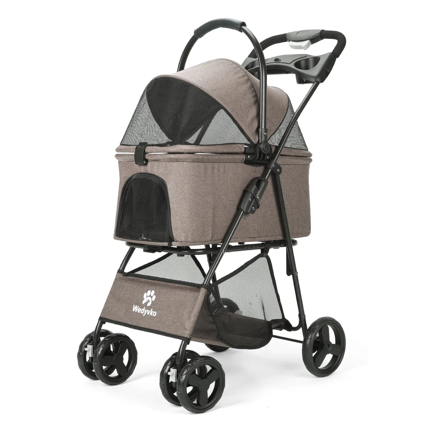 3-In-1 Pet Stroller With Removable Carrier All-Terrain Waterproof