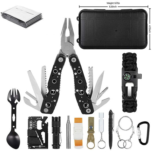 Portable Survival First Aid Kit Professional Outdoor Gear Emergency Set Wilderness Camping Hiking Defense Equipment