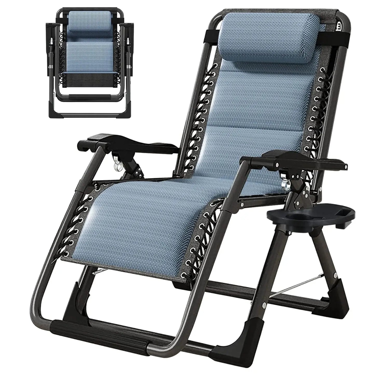 Zero Gravity Chair,Premium Outdoor Lawn Folding Lounge Chairs,Sturdy Adjustable Reclining Patio Chairs with, Customized