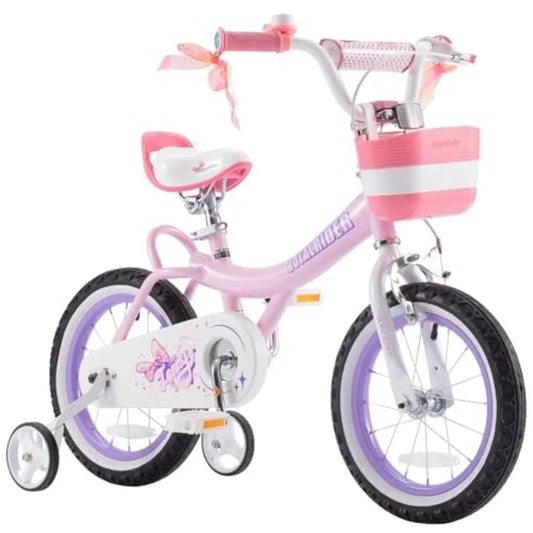 OLOEY Princess Girls Bike With Basket For Young Riders