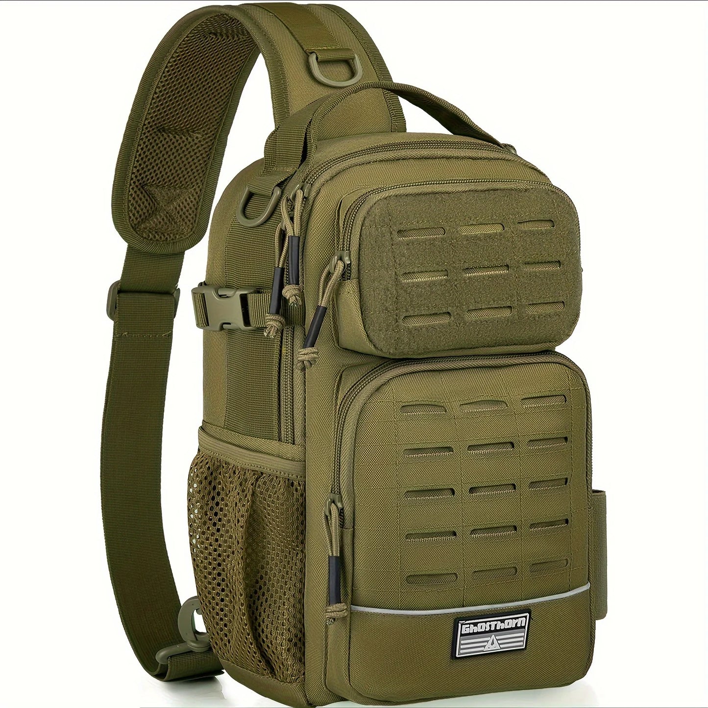 Fishing Backpack Tackle Sling Bag -Lightweight Sling Tackle Storage Bag- Fishing Backpack with Rod Holder gifts