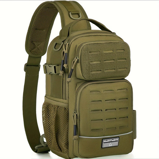 Fishing Backpack Tackle Sling Bag -Lightweight Sling Tackle Storage Bag- Fishing Backpack with Rod Holder gifts