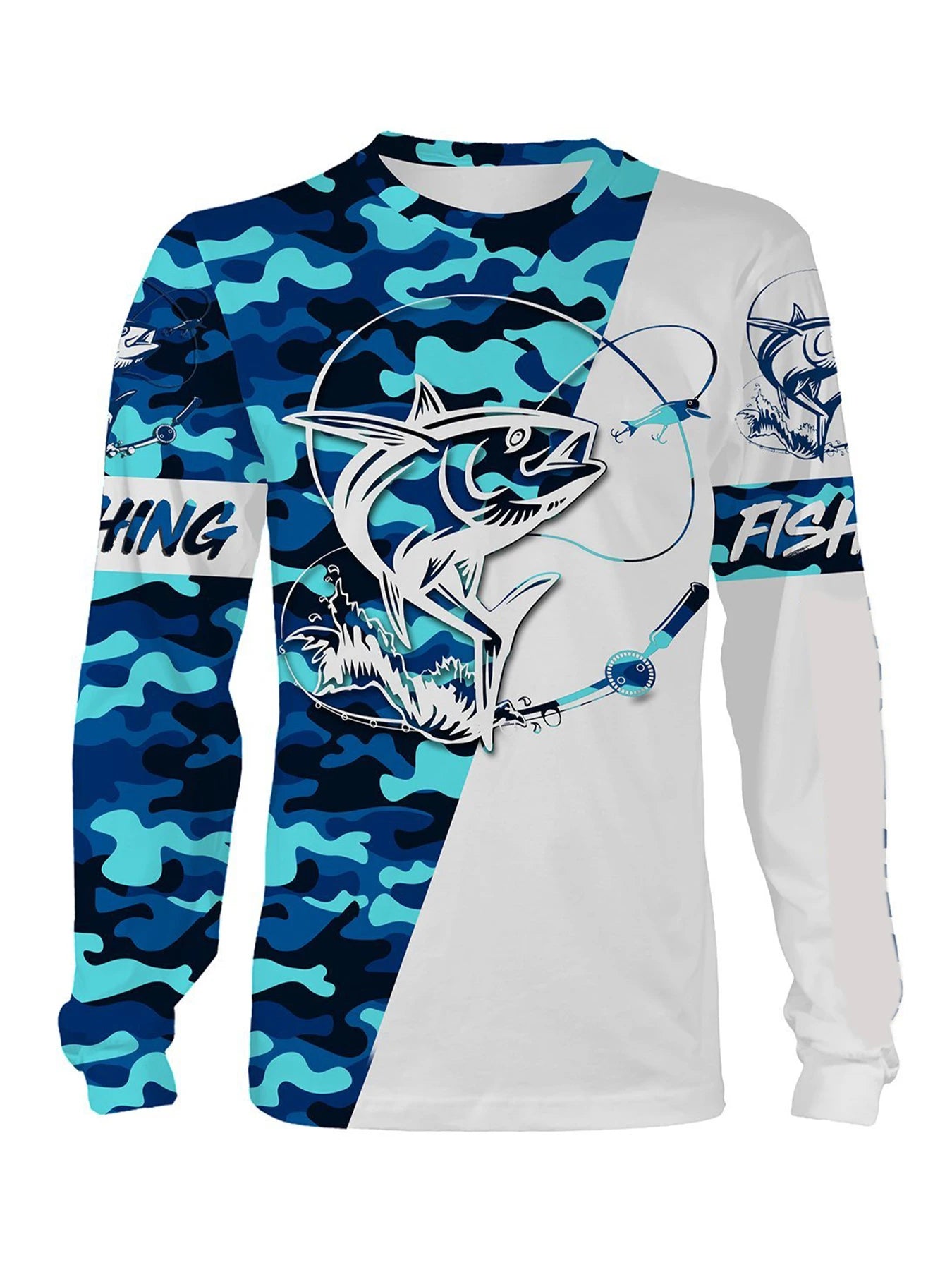 Fishing Wear Sailing Shirt Men Long Sleeve Sun Protection Hunting Jersey Camisa De Pesca Performance Fish Gear Beach Tops Wear