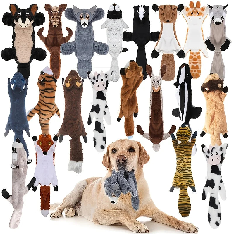 2026 Durable Crinkle Squeaky Pet Toys Gift Set - Plush Stuffless Toys For Small, Medium, Large Dogs, Teething-Friendly For Aggressive Chewers, Stimulating Puppy Toys For Boredom, Interactive Play, And Mental Stimulation, Rand