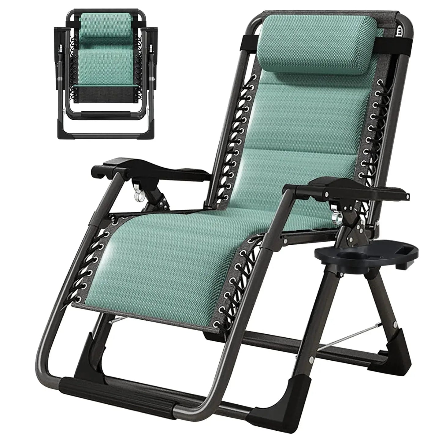 Zero Gravity Chair,Premium Outdoor Lawn Folding Lounge Chairs,Sturdy Adjustable Reclining Patio Chairs with, Customized