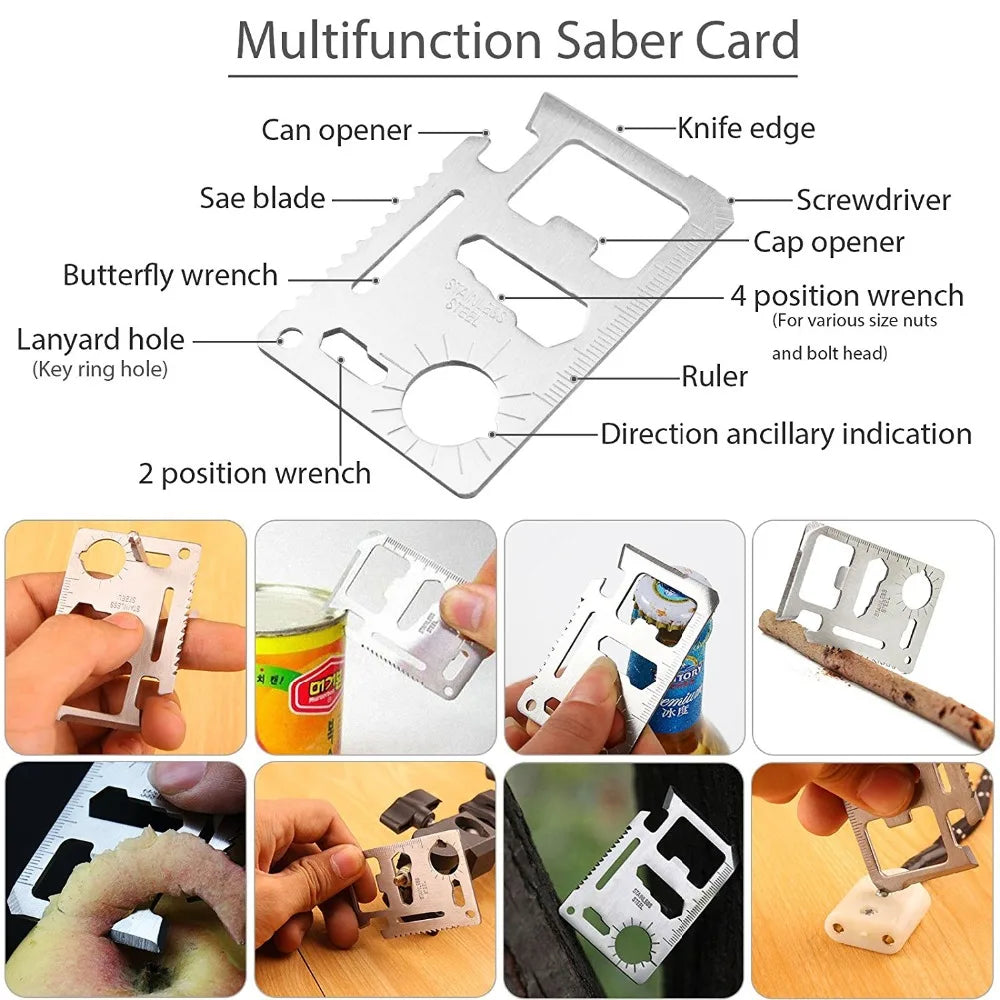 Portable Survival First Aid Kit Professional Outdoor Gear Emergency Set Wilderness Camping Hiking Defense Equipment