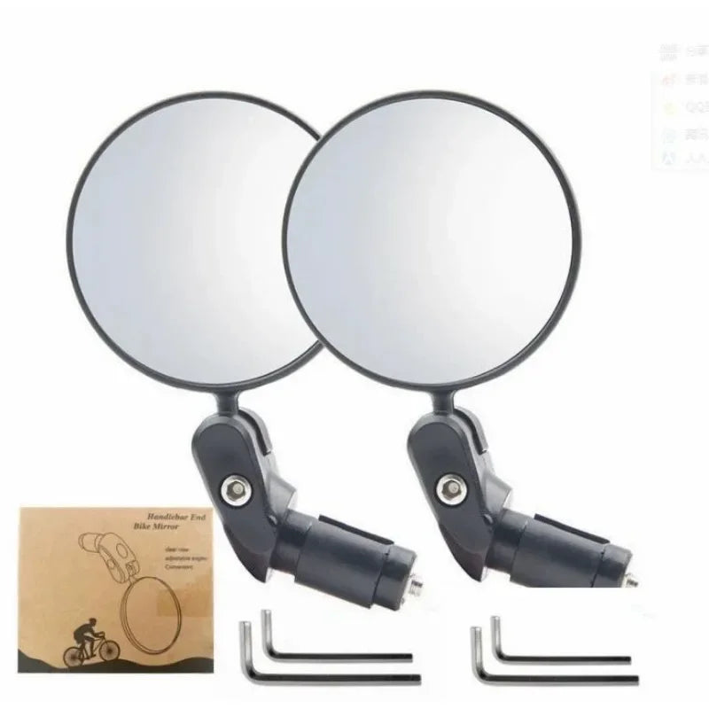 Rear View Mirror Reflector Adjustable Rotatable Handlebar Mirror Clear Rearview Electric Scooter Cycling Bicycle Accessory