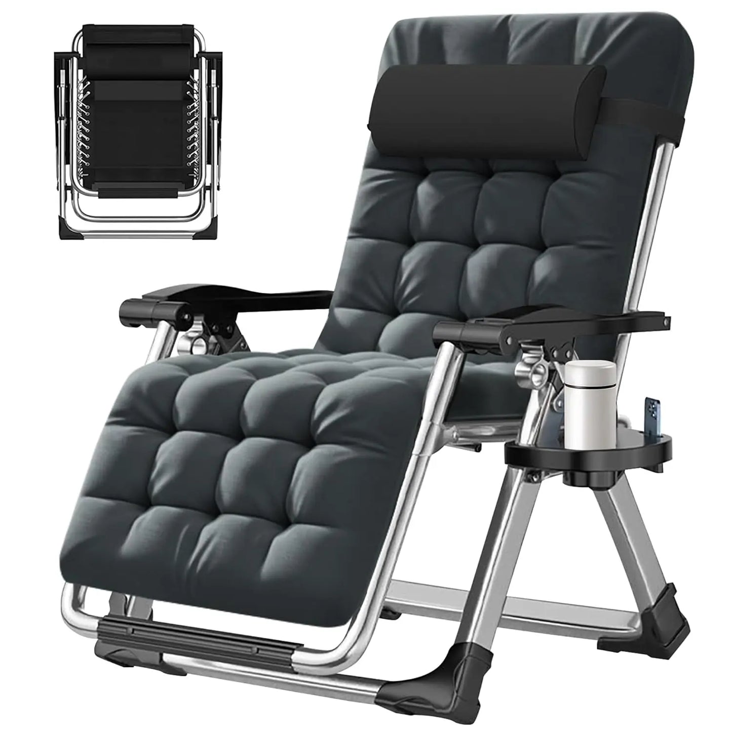 Zero Gravity Chair,Premium Outdoor Lawn Folding Lounge Chairs,Sturdy Adjustable Reclining Patio Chairs with, Customized