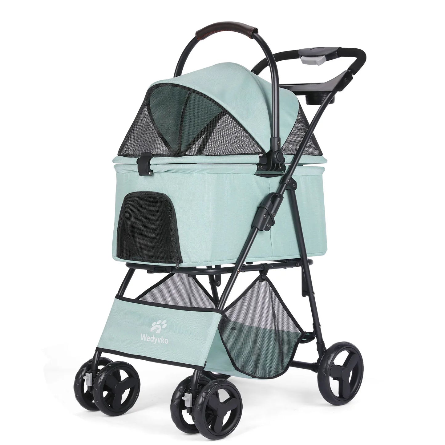 3-In-1 Pet Stroller With Removable Carrier All-Terrain Waterproof