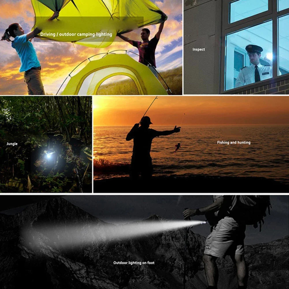 Bicycle Front & Rear Light Set Bicycle Head Light IPX4 Waterproof Bike LED Flashlight USB Rechargeable Cycling Accessories