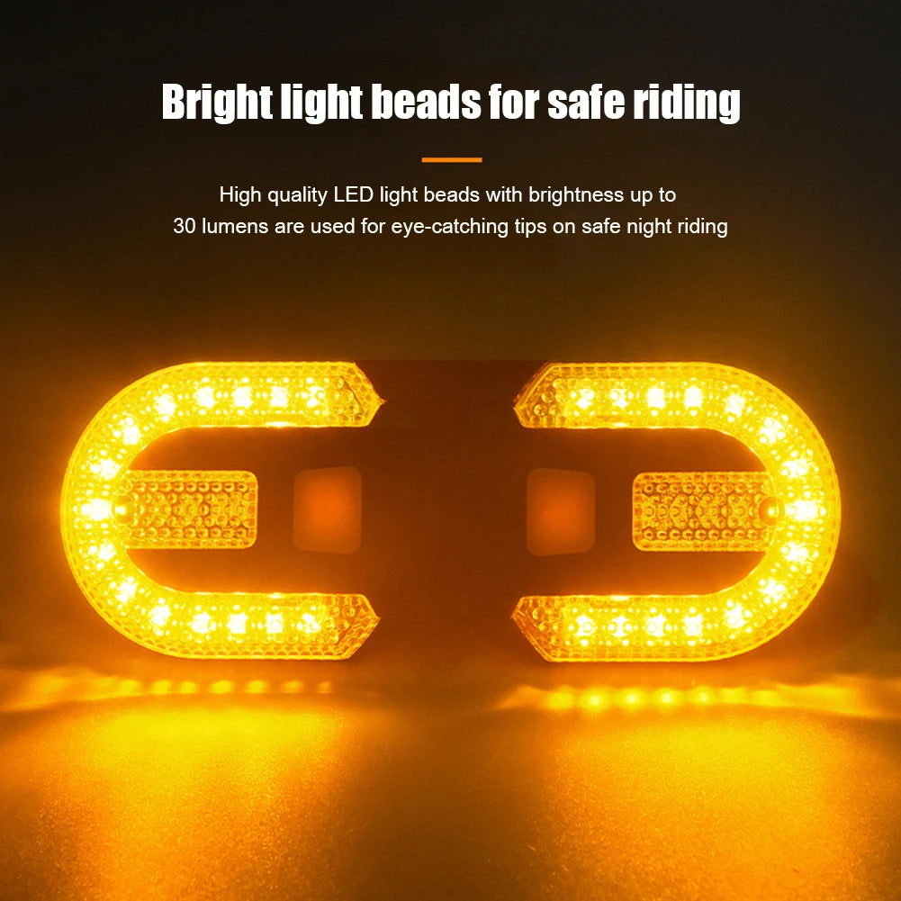 Bicycle Turn Signal Light Wireless Remote Control Bike Rear Light USB Rechargeable Warning Cycling Light Bike Accessories