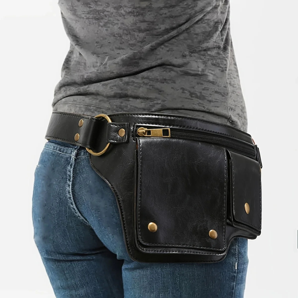 Versatile Outdoor Waist Bag Adjustable Strap Multi Pocket Hip Pack Hiking Camping Travel Daily Use Unisex Casual Storage Pouch