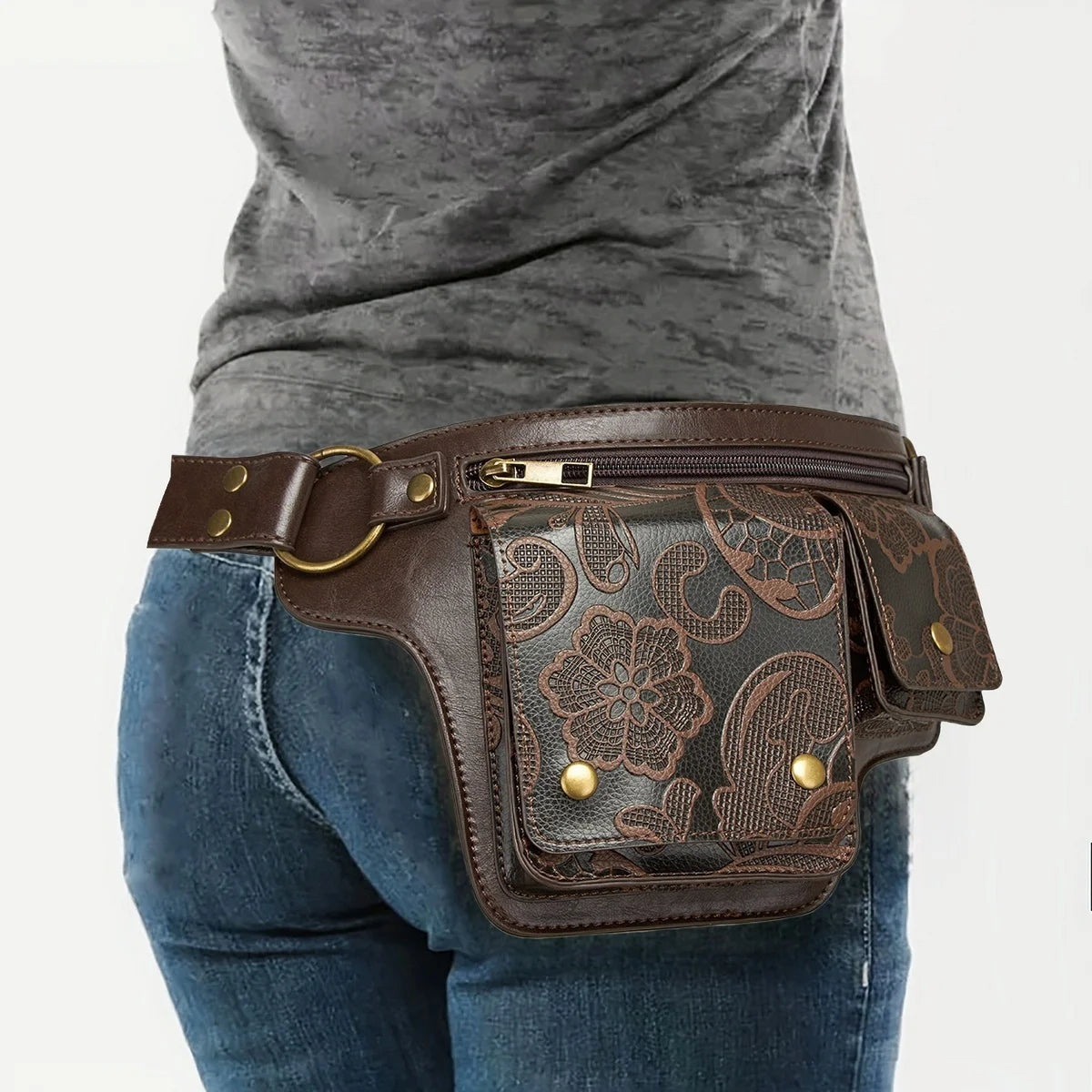 Versatile Outdoor Waist Bag Adjustable Strap Multi Pocket Hip Pack Hiking Camping Travel Daily Use Unisex Casual Storage Pouch