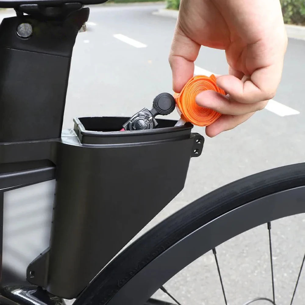 Road Bike Tail Bag Hard Shell Bike Teardrop Seatpost Bag Large Capacity Bike Seatpost Torpedo Saddle Bag Cycling Accessories