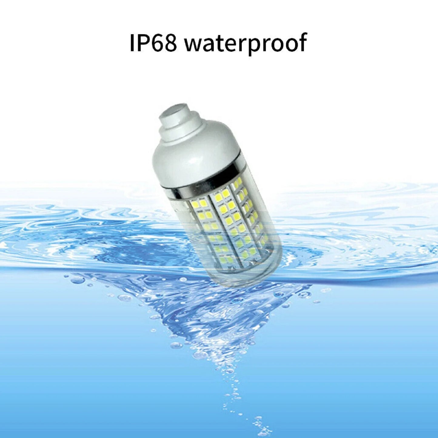 108 LEDs Night Fishing Light 12V-24V Ultra Bright Underwater LED Light Lamp Lure Bait Fish Finder Attracts Prawns Squid Krills