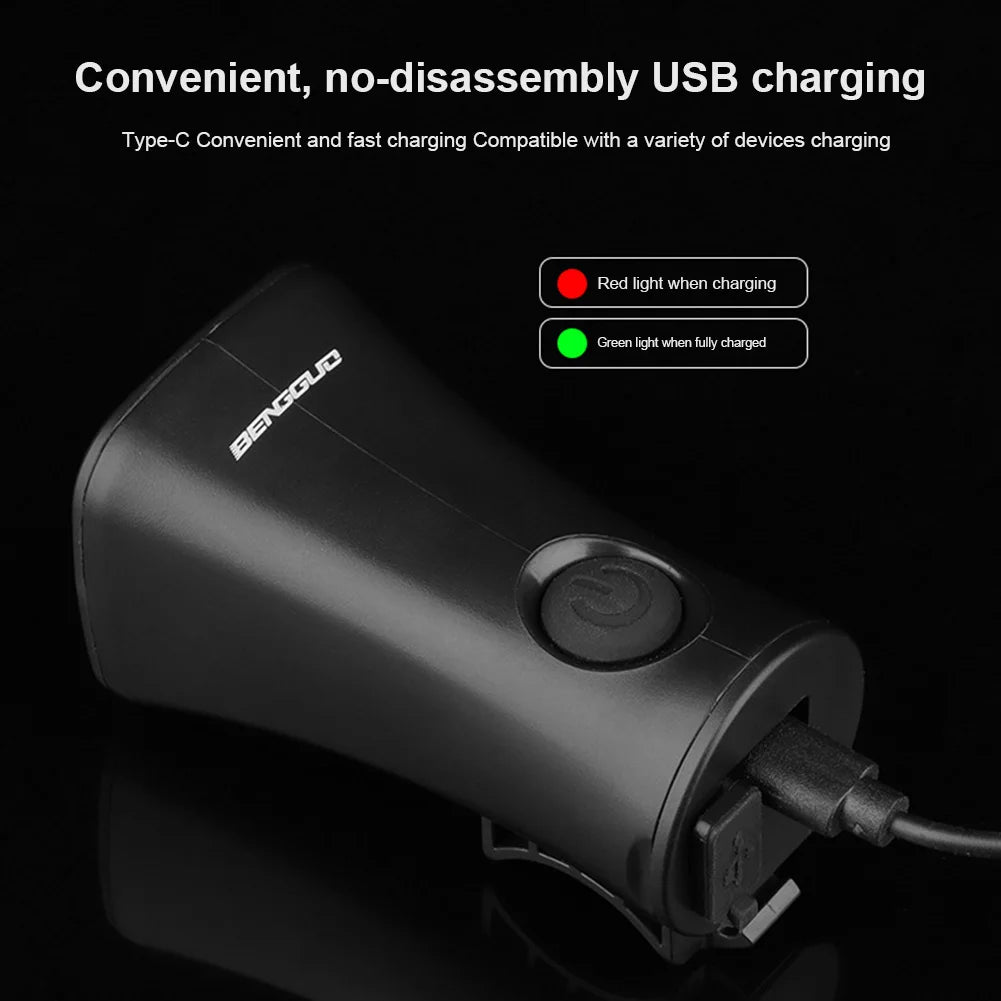 Electric Bike Horn 120dB Electronic Bicycle Bell Rechargeable Warning Safety Bell 5 Sound Modes Cycling Scooter Bike Accessories
