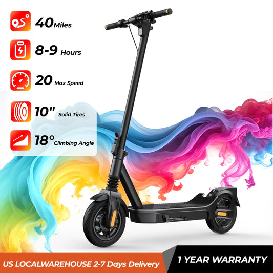 1000W/500W Electric Scooter 10/8.5 Inch 40/20 Mile Max Range Foldable E-scooter with Double Suspension APP Smart Control Scooter