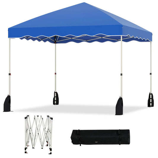 HOMASIS Pop Up Canopy Tent With Wheeled Bag Portable Shelter